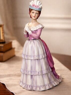 Homco Victorian Lady, specifically model #1431 from the Victorian Promenade Lady